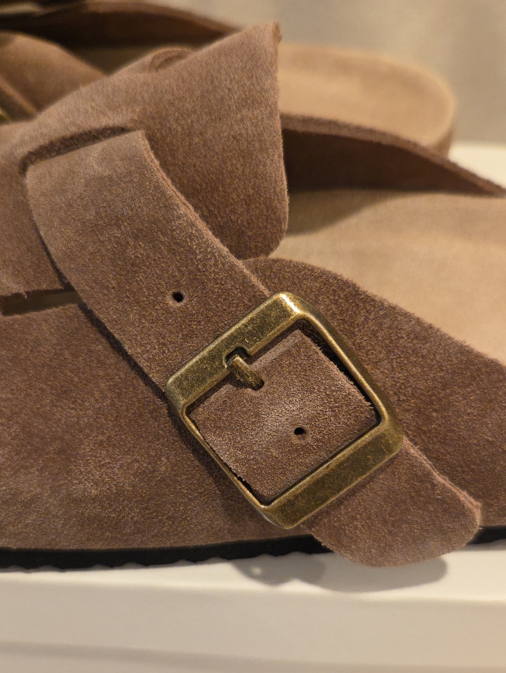 Quince Water Repellent Suede Clog Mule - Picture 6 of 8